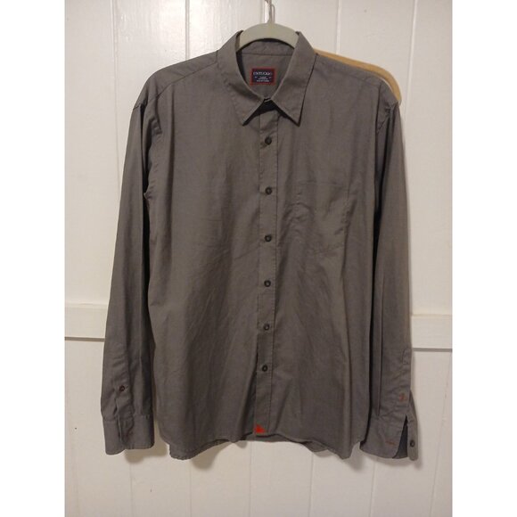 UNTUCKit Other - UNTUCKit Long Sleeve Button Up Shirt Mens Large Gray Wrinkle Resistant Cotton